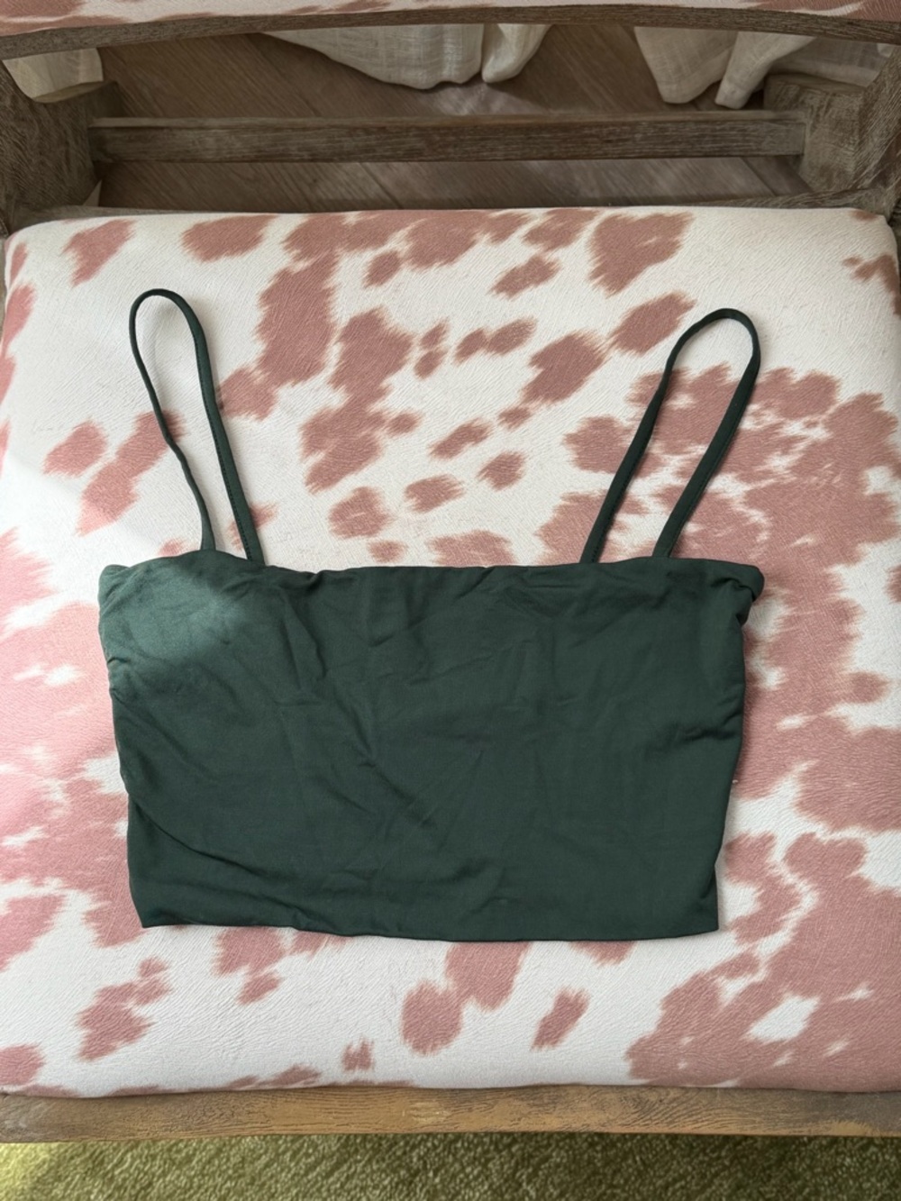 Kookai Forest Green Crop Tank